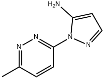 1-(6-甲基哒嗪-3-基)-1H-吡唑-5-胺结构式