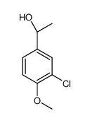 (S)- 3-CHLORO-4-METHOXY-A-METHYLBENZENEMETHANOL结构式