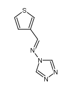 N-(thiophen-3-ylmethylene)-4H-1,2,4-triazol-4-amine结构式