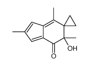 (5'R)-5'-hydroxy-2',5',7'-trimethylspiro[cyclopropane-1,6'-indene]-4'-one Structure