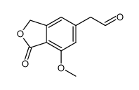 (7-methoxy-1-oxo-1,3-dihydro-2-benzofuran-5-yl)acetaldehyde结构式