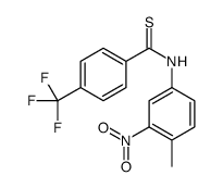 N-(4-methyl-3-nitrophenyl)-4-(trifluoromethyl)benzothioamide Structure