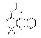 ethyl 4-chloro-2-(trifluoromethyl)quinoline-3-carboxylate结构式