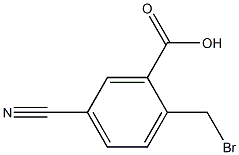 2-(bromomethyl)-5-cyanobenzoic acid结构式