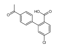 2-(4-acetylphenyl)-4-chlorobenzoic acid Structure