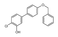 2-chloro-5-(4-phenylmethoxyphenyl)phenol Structure