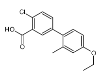 2-chloro-5-(4-ethoxy-2-methylphenyl)benzoic acid Structure