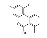 2-(2,4-difluorophenyl)-6-methylbenzoic acid Structure