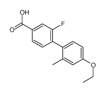 4-(4-ethoxy-2-methylphenyl)-3-fluorobenzoic acid结构式