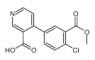 4-(4-chloro-3-methoxycarbonylphenyl)pyridine-3-carboxylic acid Structure