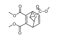 Trimethyl Tricyclo(3.2.2.02,4)-6,8-nonadiene-3,6,7-tricarboxylate-3,carboxyl-13C2结构式