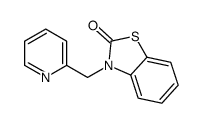 3-(pyridin-2-ylmethyl)-1,3-benzothiazol-2-one结构式
