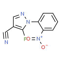 5-Fluoro-1-(2-nitrophenyl)-1H-pyrazole-4-carbonitrile structure