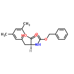 Cbz-3,5-Dimethy-L-Phenylalanine结构式