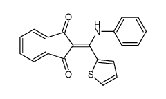 (Z)-3-Hydroxy-2-((phenylimino)-2-thienylmethyl)-1H-inden-1-one Structure