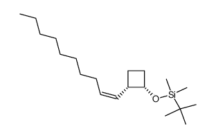 (1S,2S)-1-(t-butyldimethylsiloxy)-2-((Z)-dec-1-enyl)cyclobutane结构式