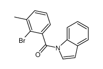 (2-bromo-3-methylphenyl)-indol-1-ylmethanone Structure