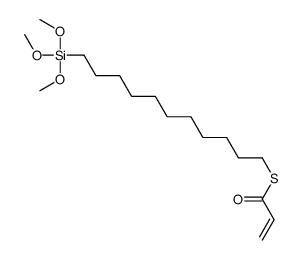 S-(11-trimethoxysilylundecyl) prop-2-enethioate Structure
