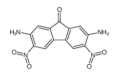 2,7-diamino-3,6-dinitro-fluoren-9-one结构式