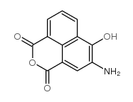 3-amino-4-hydroxy-1,8-naphthalic anhydride structure