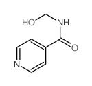 ISONICOTINAMIDE, N-(HYDROXYMETHYL)- structure