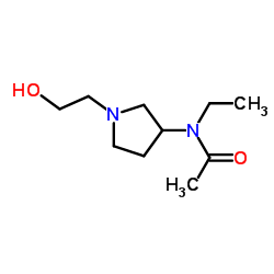 N-Ethyl-N-[1-(2-hydroxyethyl)-3-pyrrolidinyl]acetamide Structure