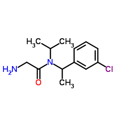 N-[1-(3-Chlorophenyl)ethyl]-N-isopropylglycinamide结构式