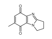 7-methyl-2,3-dihydro-1H-pyrrolo[1,2-a]benzimidazole-5,8-dione结构式