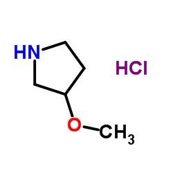 3-Methoxypyrrolidine hydrochloride (1:1) structure