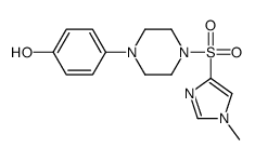 4-[4-(1-methylimidazol-4-yl)sulfonylpiperazin-1-yl]phenol Structure