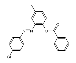 2-(benzoyloxy)-5-methyl-4'-chloroazobenzene Structure