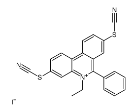 (5-ethyl-6-phenyl-3-thiocyanatophenanthridin-5-ium-8-yl) thiocyanate,iodide结构式