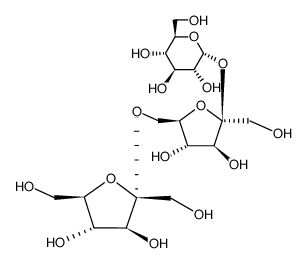 α-D-fructofuranosyl-(2→6)-β-D-fructofuranosyl-(2→1)-α-D-glucopyranoside结构式