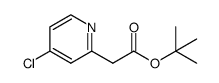 (4-chloro-pyridin-2-yl)-acetic acid tert-butyl ester Structure