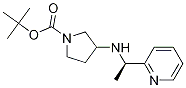 (R)-3-(1-Pyridin-2-yl-ethylaMino)-pyrrolidine-1-carboxylic acid tert-butyl ester Structure