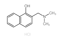 1-Naphthalenol,2-[(dimethylamino)methyl]-, hydrochloride (1:1) Structure