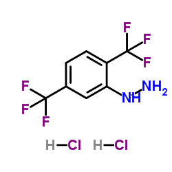 [2,5-Bis(trifluoromethyl)phenyl]hydrazine dihydrochloride结构式