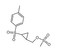 (2-tosylcyclopropyl)methyl methanesulfonate Structure