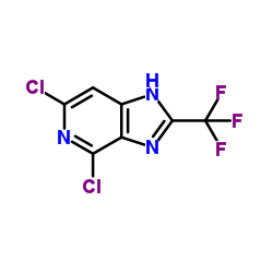 4,6-Dichloro-2-(trifluoromethyl)-1H-imidazo[4,5-c]pyridine Structure