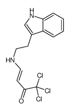 1,1,1-trichloro-4-[2-(1H-indol-3-yl)ethylamino]but-3-en-2-one结构式