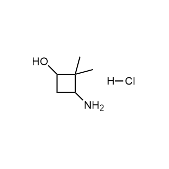 3-Amino-2,2-dimethylcyclobutan-1-ol hydrochloride structure