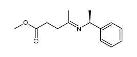 (S)-methyl 4-((1-phenylethyl)imino)pentanoate Structure