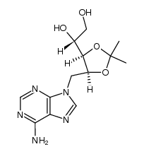 9-(2,3-O-isopropylidene-D-ribityl)adenine Structure