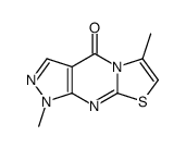 1,6-Dimethylpyrazolo(3,4-d)thiazolo(3,2-a)pyrimidin-4(1H)-one结构式
