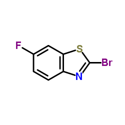 2-溴-6-氟苯并噻唑结构式