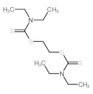 Carbamodithioic acid,N,N-diethyl-, C,C'-1,2-ethanediyl ester structure