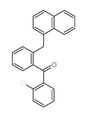 (2-chlorophenyl)-[2-(naphthalen-1-ylmethyl)phenyl]methanone Structure