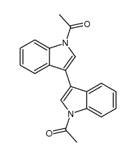 (N,N'-diacetyl)-3,3'-biindolyl结构式