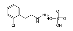 2-(2-chlorophenyl)ethylhydrazine,sulfuric acid Structure