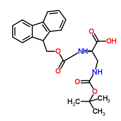 N-Fmoc-N'-Boc-L-2,3-二氨基丙酸结构式